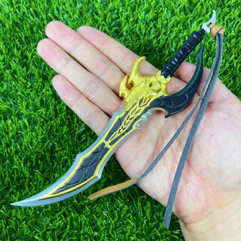 8,6 Zoll Solo Leveling Katana Echte Größe Japanisches Katana Sung Jin-Woo Samurai-Säbel Metall Anime Cosplay Requisite Ninja Messer Schwert Spielzeug