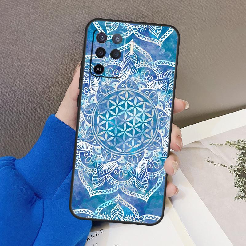 

Чехол «Цветок жизни в пастельном золотом цвете лотоса» для OPPO A5 A9 A31 A53 2020 A53S A1K A15 A16 A52 A72 A92 A83 A91 A54 A74 A94 Coque Find X5 Pro