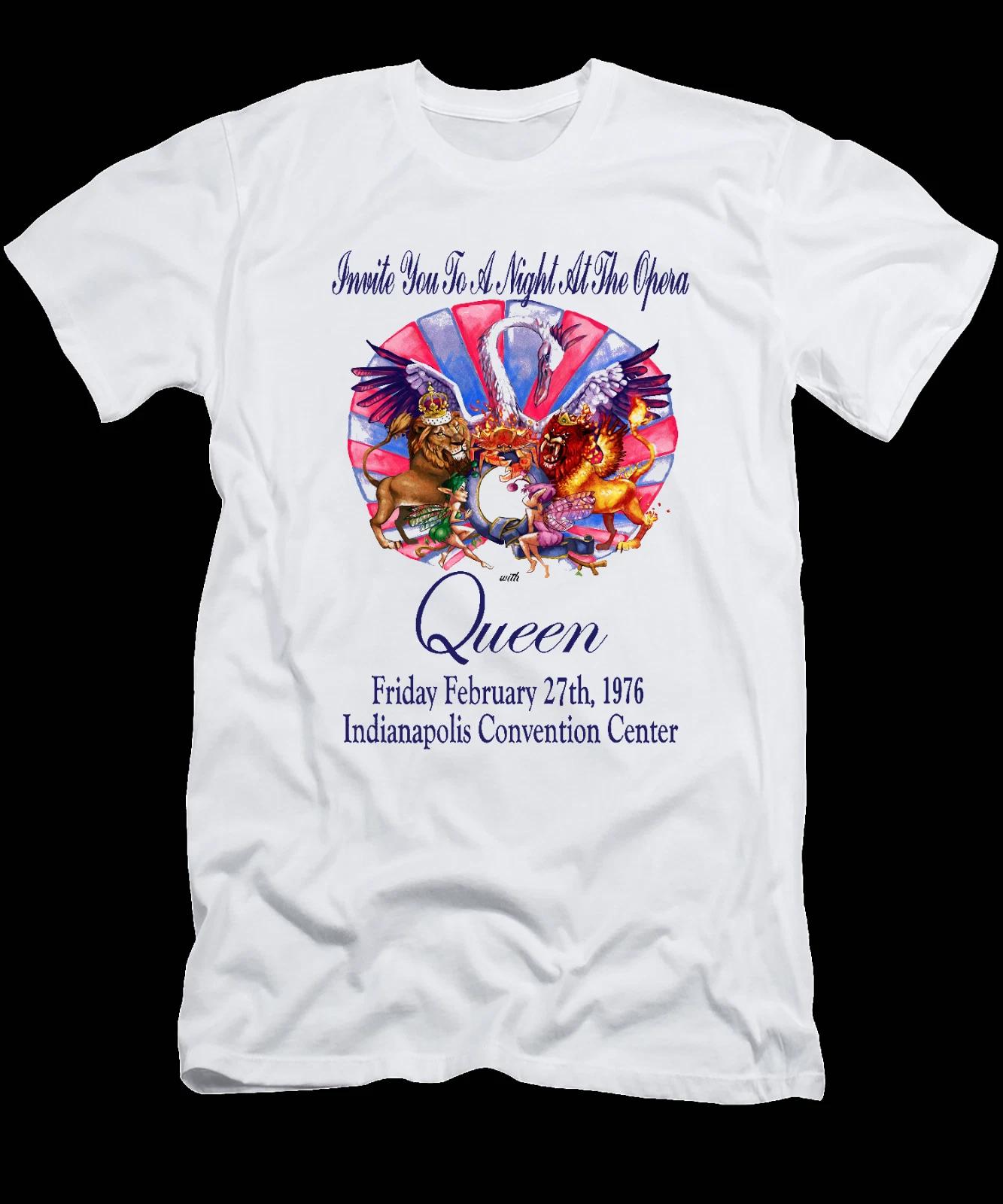Queen 1976 Indianapolis Night at the Opera Cotton T -Shirt XL 2XL