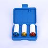 3pcs 1/2" Drive Wheel Nut Socket Set Protective Sleeve for Pneumatic Tire Removal Automotive Repair Tools 17/19/21mm