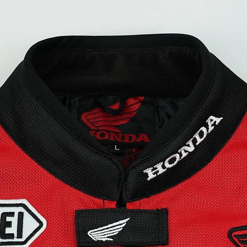 Ydcr7 Honda Jacket Off-road Motorcycle Racing Suit Men's and Women's Summer Anti Fall Breathable Mesh Jacket HRC Cycling Suit