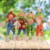 4pcs Halloween Decoration Scarecrow Cute Rural Small Scarecrow Party Ornaments Props
