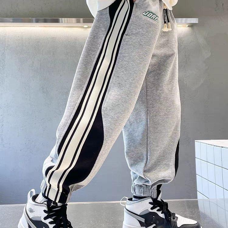 

Спортивные брюки для мальчиков на весну и осень, детские брюки средней и большой ростовки, модная детская одежда для мальчиков 120