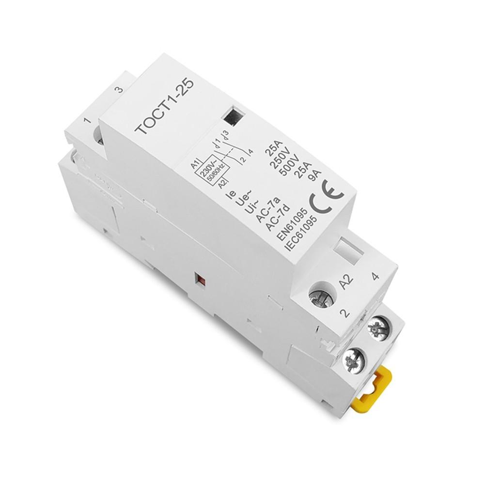 TOCT1 2P 220V/230V 50/60HZ DIN Rail Household AC Modular Contactor 2NO