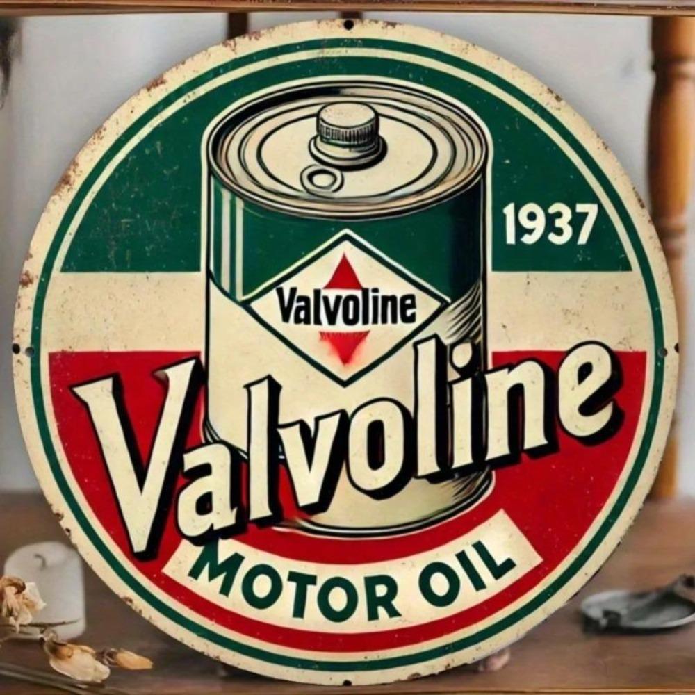 Vintage Motor Oil Sign Metal Wall Art Retro Garage Decor Aluminum Plaque