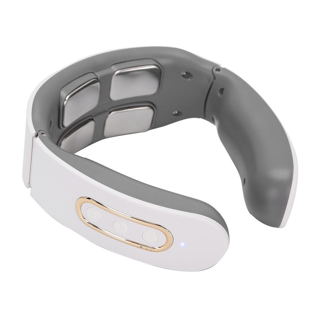 

Беспроводной шейный массажер 9 режимов регулировки Электрический массажер для ухода за шейными позвонкамиБелый Зарядка белый