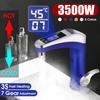 3500W LCD Display Touch Screen Electric Water Heater Intelligent Automatic Faucet Instant Heating 220V