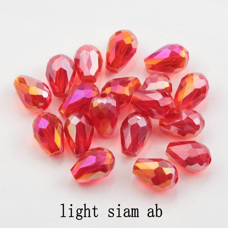 6X8MM Best Sell Crystal Tear Drop Shape Beads Glass Beads