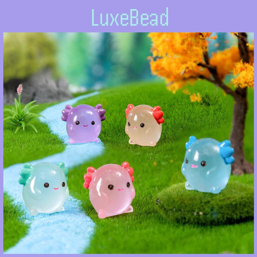 Charming Glow-in-the-dark Chubby Hexagonal Dragon Figurines For Garden Decor