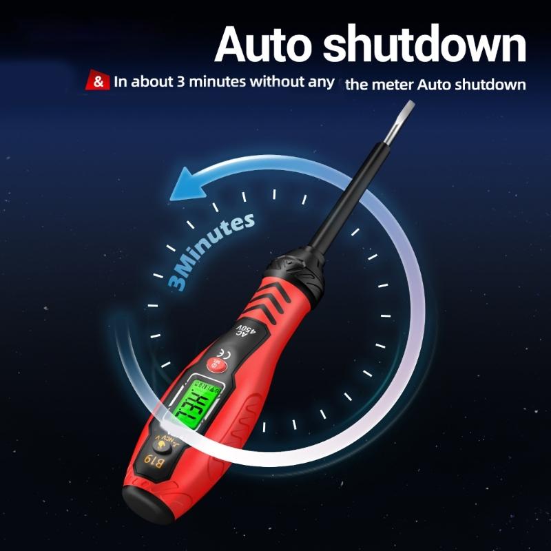 Voltage Tester, Non-Contact Voltage Tester, Electrical Tester, 11V-450V Digital Buzzer Alarm, Live Wire Tester