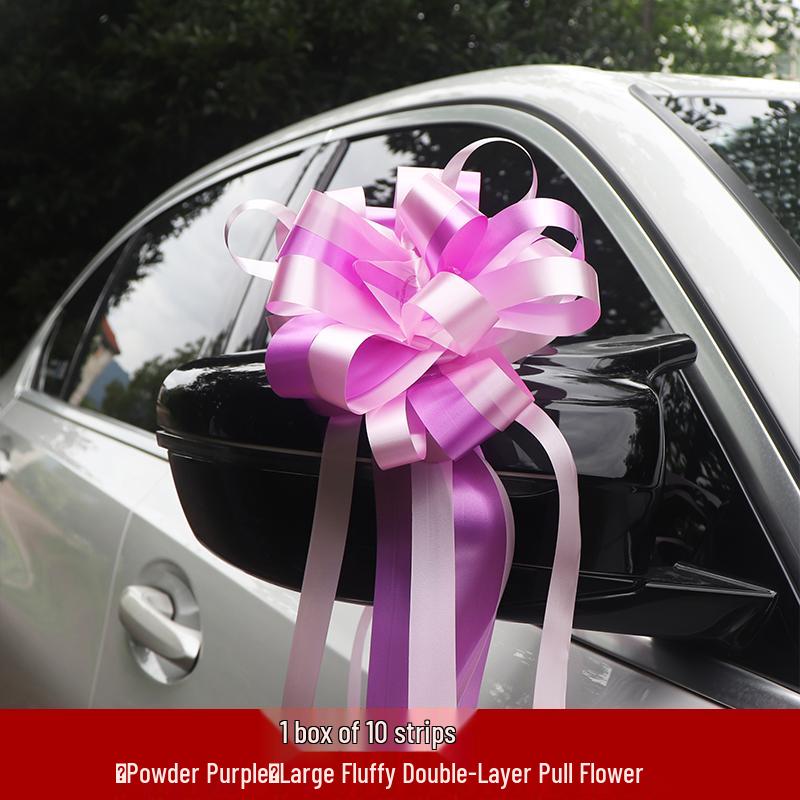 Large Wedding Car Ribbon Decoration for Bridal Team