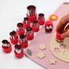 12Pcs/Set Rice Vegetable Fruit Cutter Mold Flowers Cartoon Stainless Steel Cake Cookie Biscuit Cutting Shape Tools