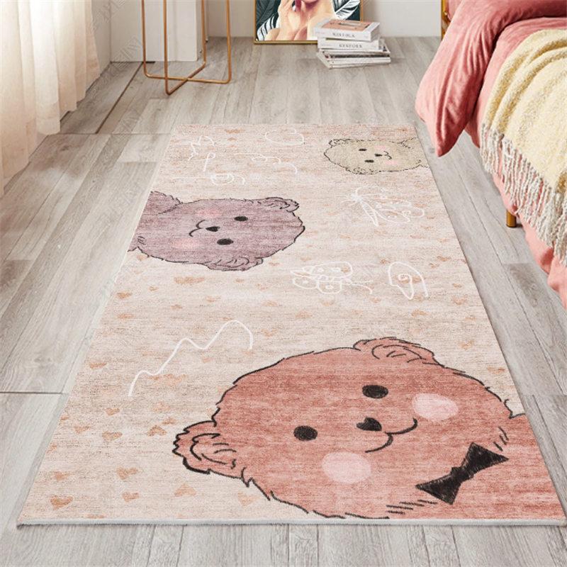 Retro Carpet Living Room Coffee Table Mat American European Bedroom Bedside Carpet Abstract Art Style