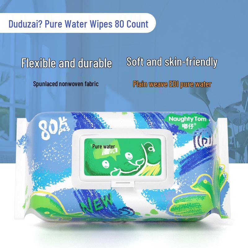 Han Bei Jie Baby Hand- & Mundtücher - 80 Große, Verdickte Tücher für Säuglinge & Kleinkinder