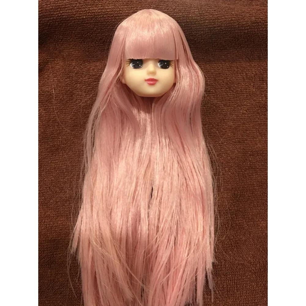 New Anime Figure Doll Blyth Licca Head Plant Hair Braid BOBO Blue Hair Toy Cartoon Doll Girls DIY Dressing Hair Toys Collections