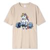 Funny Gym Unicorn Fitness Bodybuilding Crewneck T Shirt Casual Short Sleeve Tees Tops Dropshipping