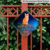 2D Flat, 1pc - One 2D Plane with A Happy Cat Theme | Vintage Aluminum Sign, Perfect for Cat Lovers, Ideal for Decorating Living Rooms, Bedrooms