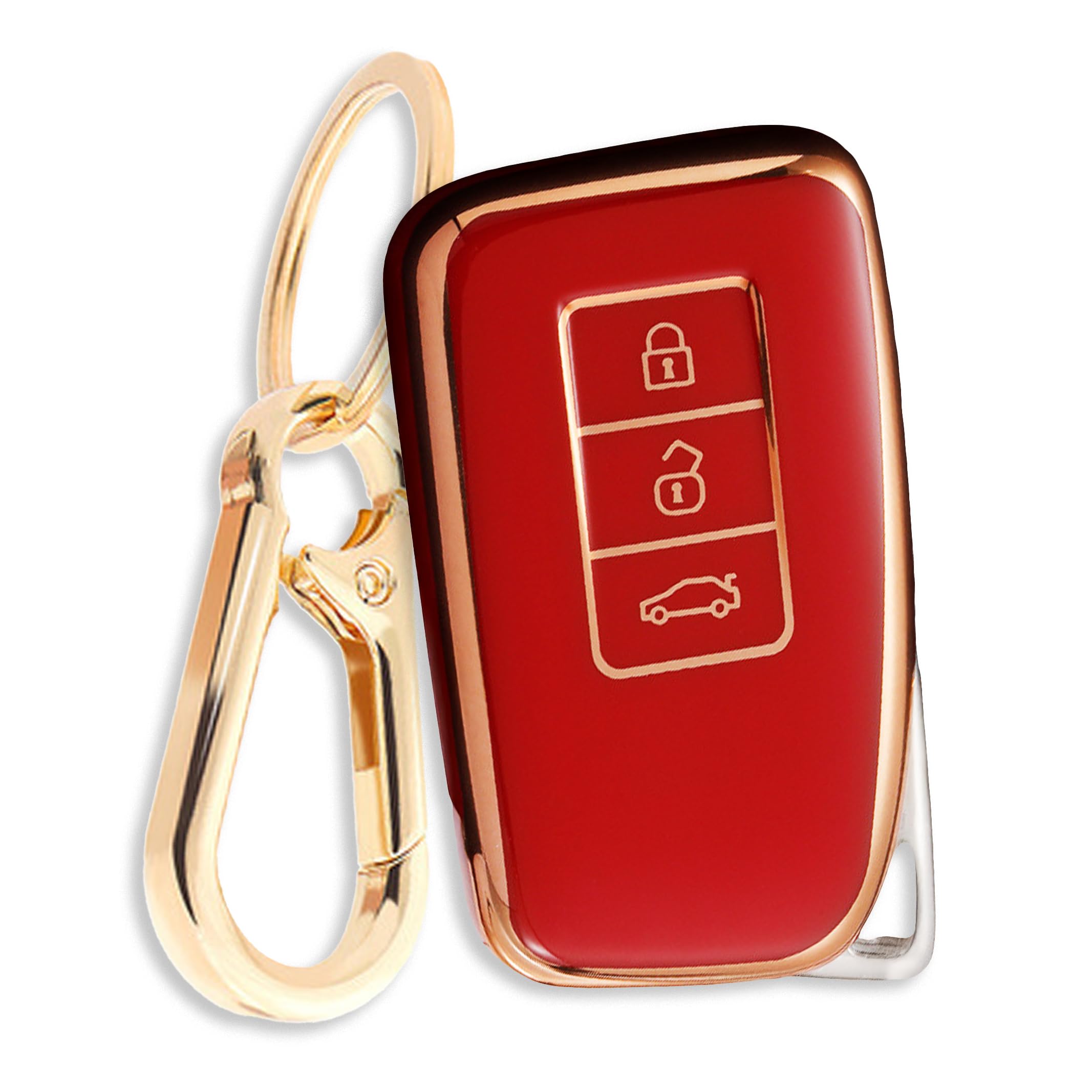 [FRACTAL CREATION] Compatible with Lexus Premium TPU Smart Key Cover красный
