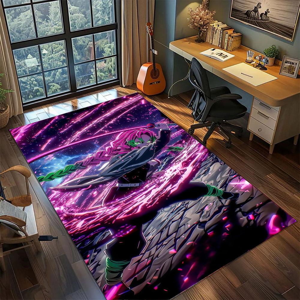 Demon Slayer Corps Carpet for Living Room Bedroom Home Decor Cool Movie Mat Play Floor Mat
