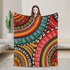 African Tribal Geometric Art Blanket Quality Soft  Throw Blanket Autumn Picnic Couch Chair Sofa Bed Funny Bedspread