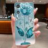 For ITEL A27 LTE / P17 A551L Case Clear Fashion Butterfly Flower Soft TPU Silicone Back Cover For ITEL A27 P17 Pro 4G Phone Case