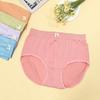 Large Size Lady Spring and Autumn Ginger Temperature Change Magnetic Paste 100A Antibacterial High Waist Briefs