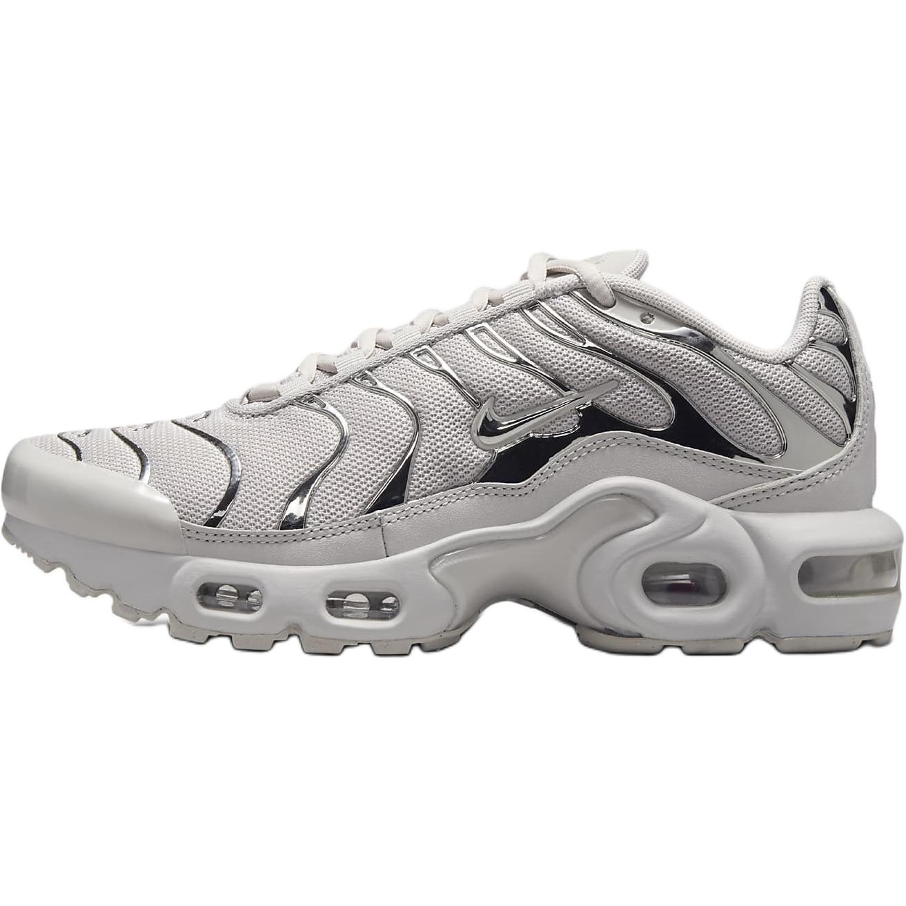 

Новые детские кроссовки Nike Air Max Plus с низким верхом, противоскользящие, износостойкие, для бега, серые, для подростков FZ0977-001 35.5