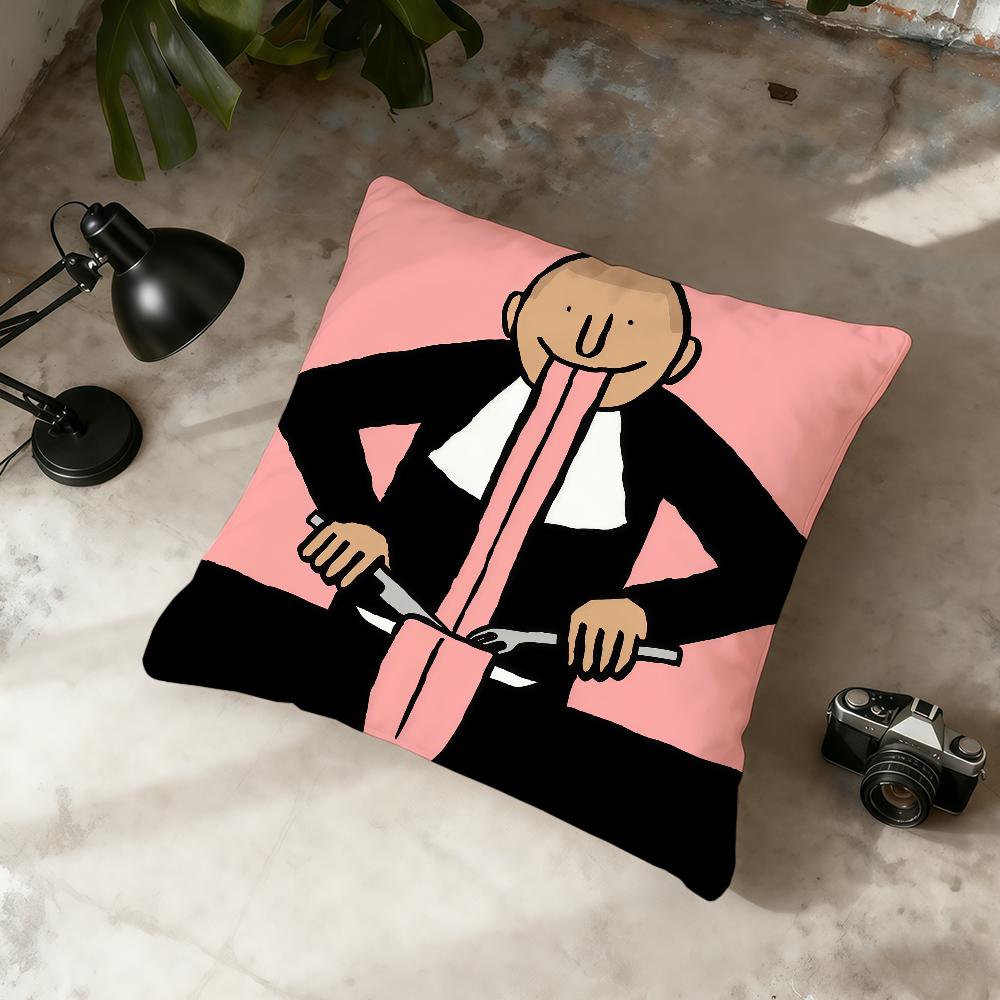 J-Jean Art J-Jullien Painting cushion cover Home Office Convenient Nordic Simplicity Hit With Zipper Cushion Cover