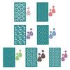 Silk Screen Printing Stencils for Painting on Clay, Fabric, Wood, Self-Adhesive Silkscreen Stencils for Jewelry Making