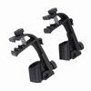 2 Pcs New Portable Adjustable Clips on Drum Mount Rim Microphone Shockproof Clamp Holder(Black)