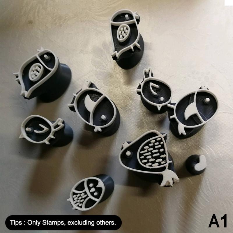 

12 шт. Птица Сердце Глиняные Штампы Пластиковый Набор для Глины Для Керамики, Скрапбукинга, Изготовления Открыток - Совместим С Полимерной Глиной, Воском, Смолой