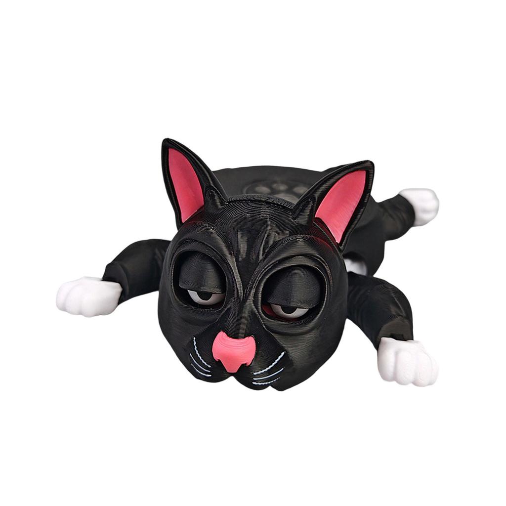 3D Printed Panicked Cats Shape Coaster Heat Resistant Cup Mat Insulation Pad Mugs Placemat for Home or Office Use