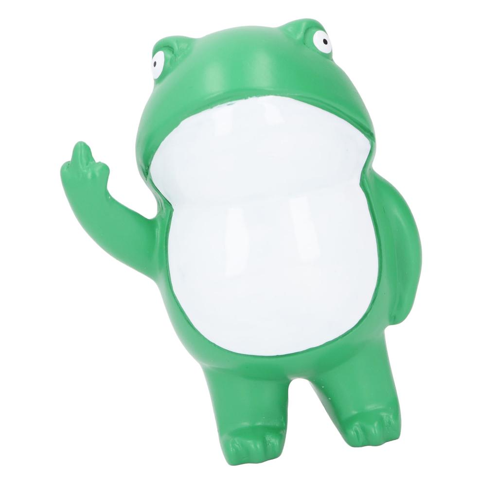 Frog Figurines Realistic Funny Cute Resin Rebellious Frog Statues for Desk Garden Decoration Gifts