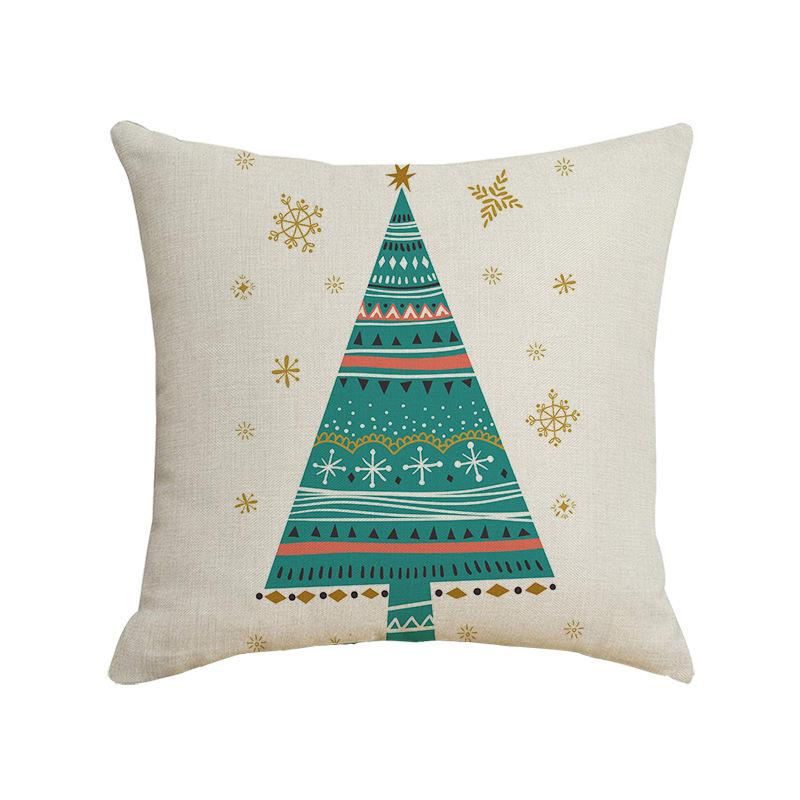 Christmas Pillowcase Red Elk Light Luxury Pillowcase Car Neck Cushion Home Pillowcase