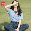 MINISO Women's Premium Plus Size Loose Fit Cotton T-Shirt