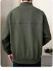 Men's 2024 Spring/Autumn Thickened Pullover Half-Zip Stand Collar Sweatshirt