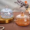 European-Style Crystal Glass Candy Jar,Jewelry Organizer Glass Jar With Lid Aromatherapy Candlestick Container Home Decoration