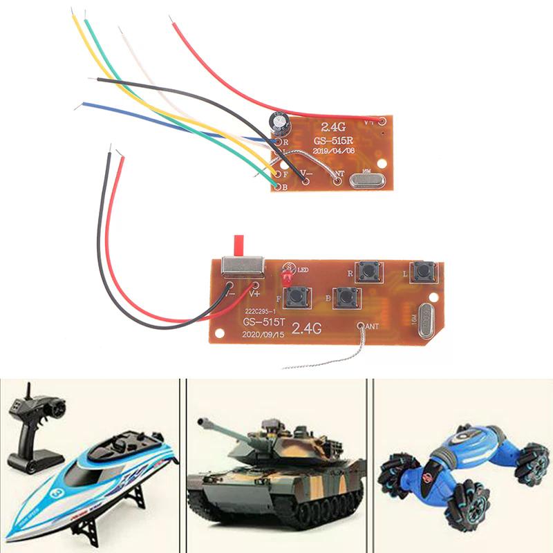 2. 4G 4CH 27MHz RC Remote Control Circuit Pcb Transmitter Receiver Board With Antenna Radio for RC Car Truck