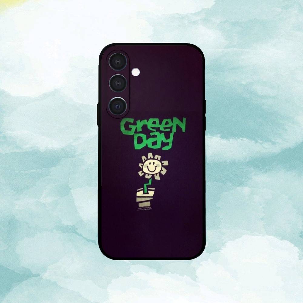 G-Green D-Day Band Phone Case For Samsung  A73,72,71,A52,51,40,41,A22,A32,31,A13, Soft Black Shell