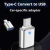 USB-C to USB 3.0 OTG Adapter with LED Light,Type-C Male to USB Female Converter for Car Audio, Flash Drive, Phone, Tablet