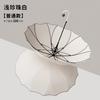 16-Bone Long-handled Automatic Umbrella Windproof One Umbrella Brown Nose Series
