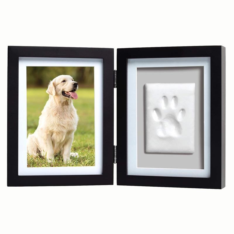 Porta-Retrato Memorial para Pets com Pegada - Presente DIY com Foto para Cães e Gatos