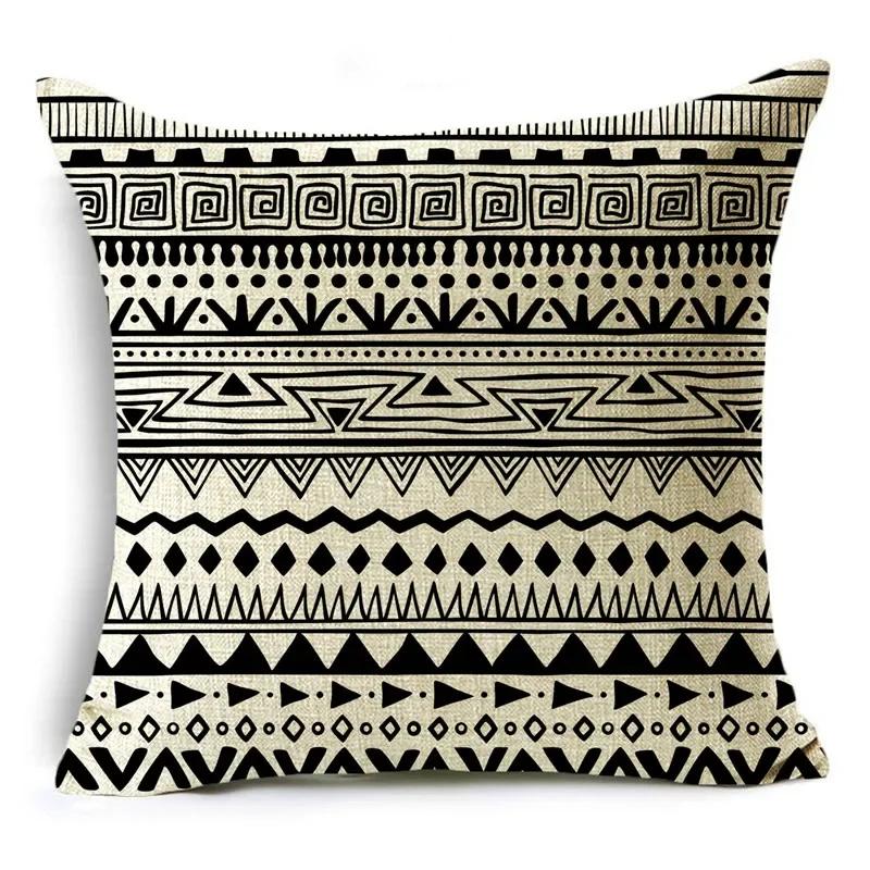 Mandela Style Retro Ethnic Style Pillowcase Sofa Living Room Decoration Cushion Cover 40*40cm/45*45cm/50*50cm