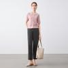 Elva' Island Women's Thin Short-Sleeve Knit Polo Cardigan