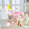 Medvědí Dětské Toppery na Dort s Hvězdami Mraky Balónkové Toppery na Dort pro Chlapce Dívku Baby Shower Narozeninová Oslava Vítejte Miminko Party Dekorace