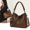 Lightweight Large Capacity Faux Leather Multipurpose Storage Bag for Daily Use
