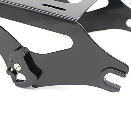 Black Detachable Two-Up Tour-Pak Mounting Rack for Honda Touring (2014-2022)