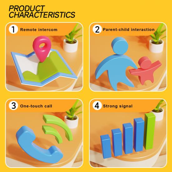 Çocuklar için Telsizler Mini Karikatür Araçlar Telsizler 3-9 Yaş Arası Erkek Kız Etkileşimli Açık Hava Oyunu 2 Yönlü Radyo Oyuncak Noel İçin