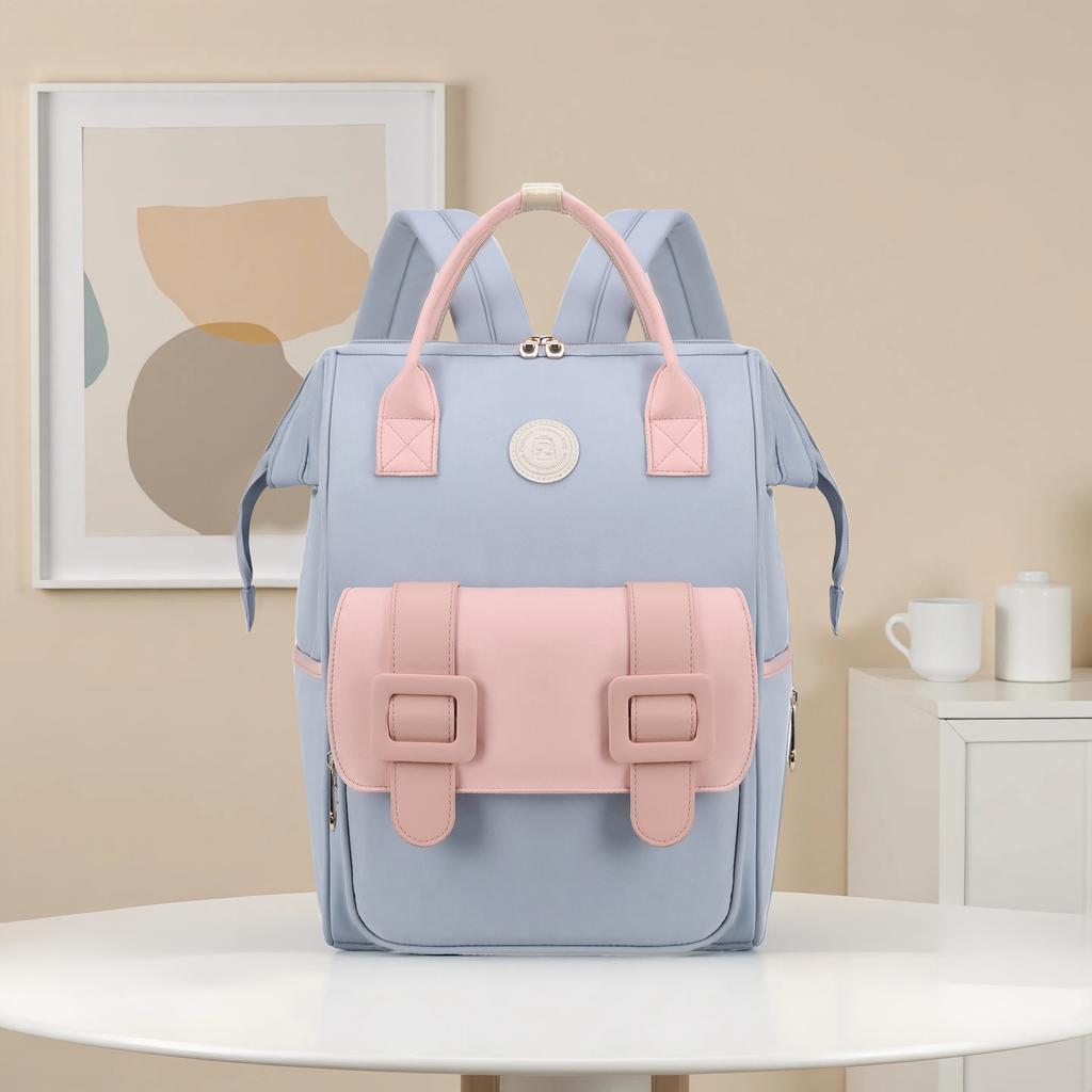 Schoolbag parent-child mommy bag mother and baby walking small bag go out lightweight carry 1011 new double shoulder mother and child bag travel bag