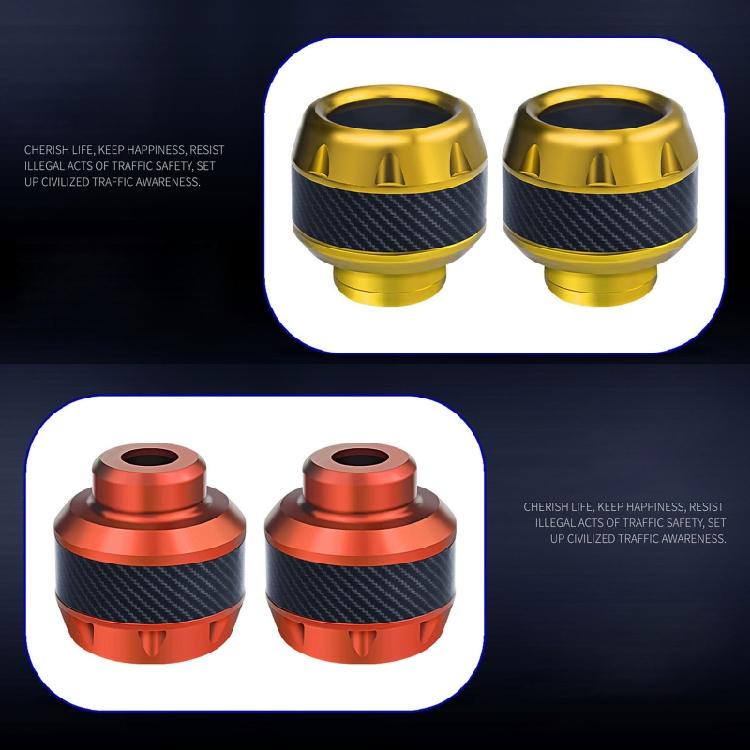 2Pcs Motorcycle Front Fork Cup Alloy Front Wheel Crash Protector Anti-fall Frame